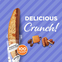 Individually wrapped Nonni's biscotti stay fresh for on-the-go enjoyment.