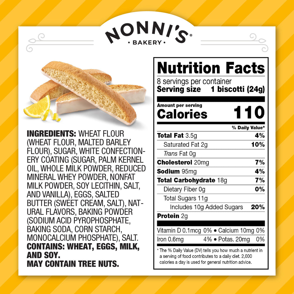 Nonni's Limone biscotti with espresso pairing, perfect morning coffee moment