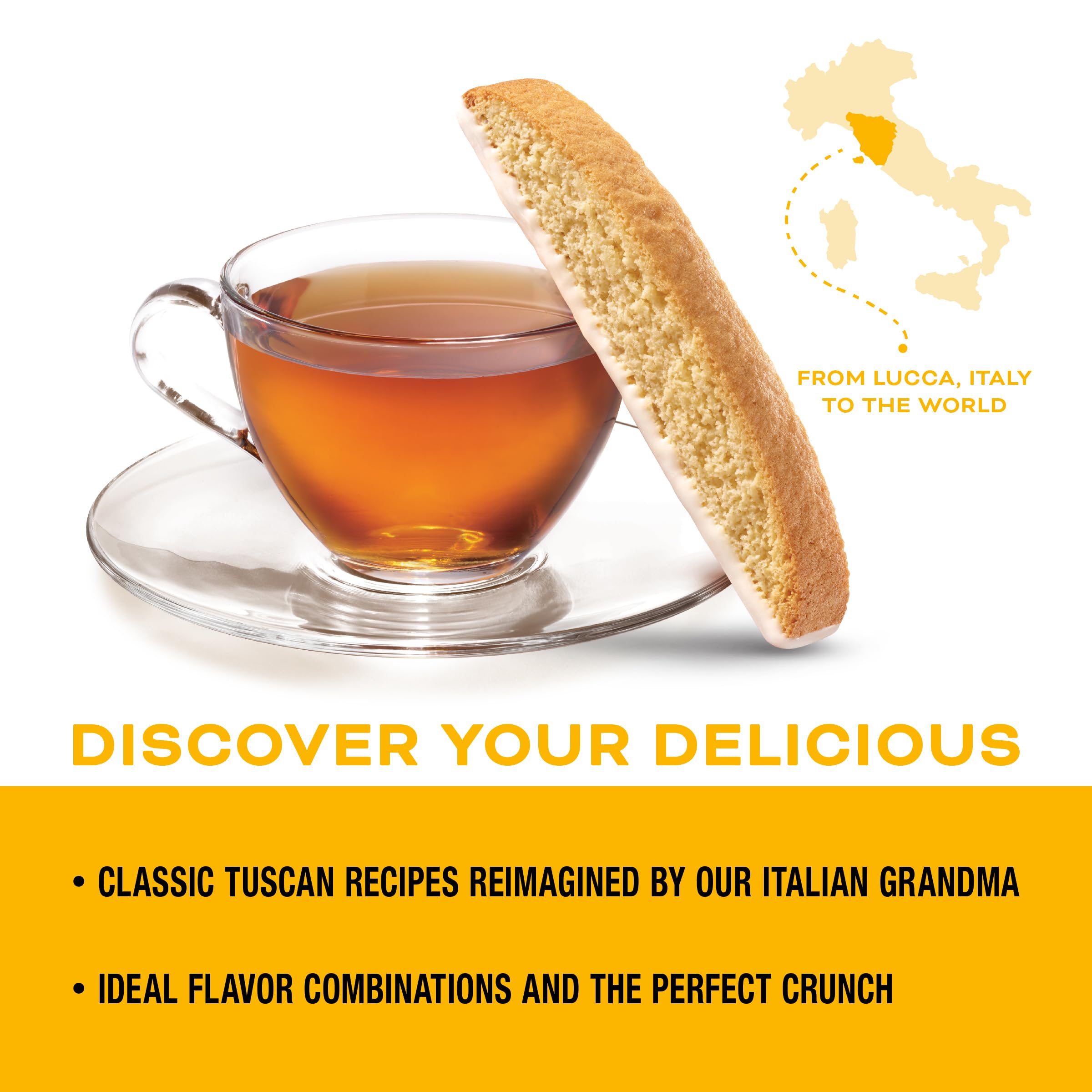 Nonni's Limone biscotti individually wrapped pack for on-the-go snacking