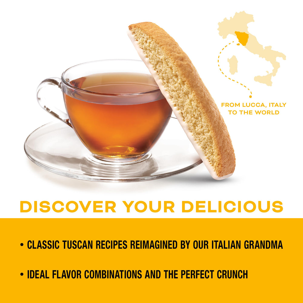 Nonni's Limone biscotti individually wrapped pack for on-the-go snacking