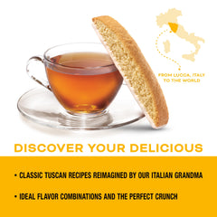 Nonni's Limone biscotti individually wrapped pack for on-the-go snacking