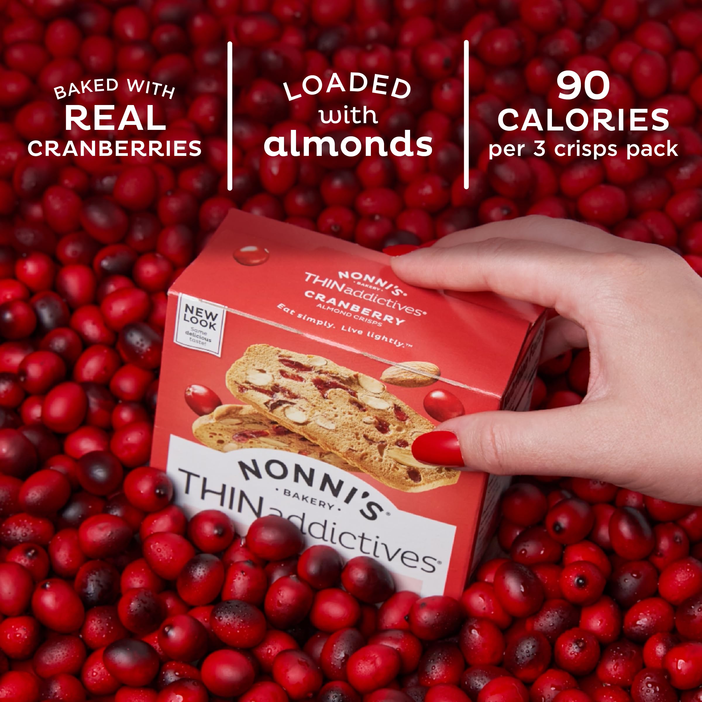 Nonni's THINaddictives ideal with morning coffee or afternoon break