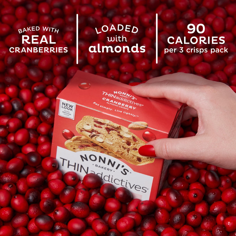 Nonni's THINaddictives ideal with morning coffee or afternoon break