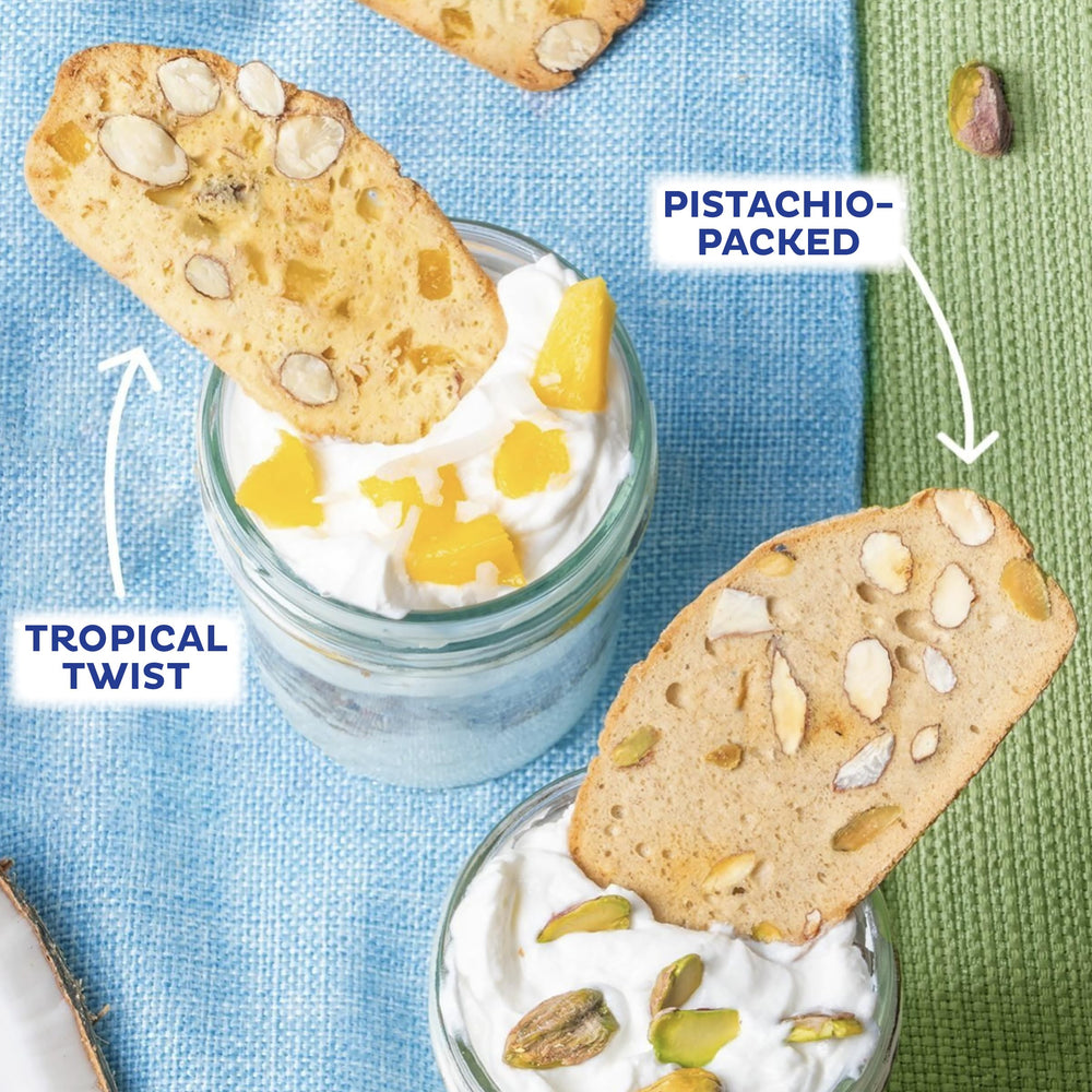 Nonni's THINaddictives Italian biscotti tradition at home.