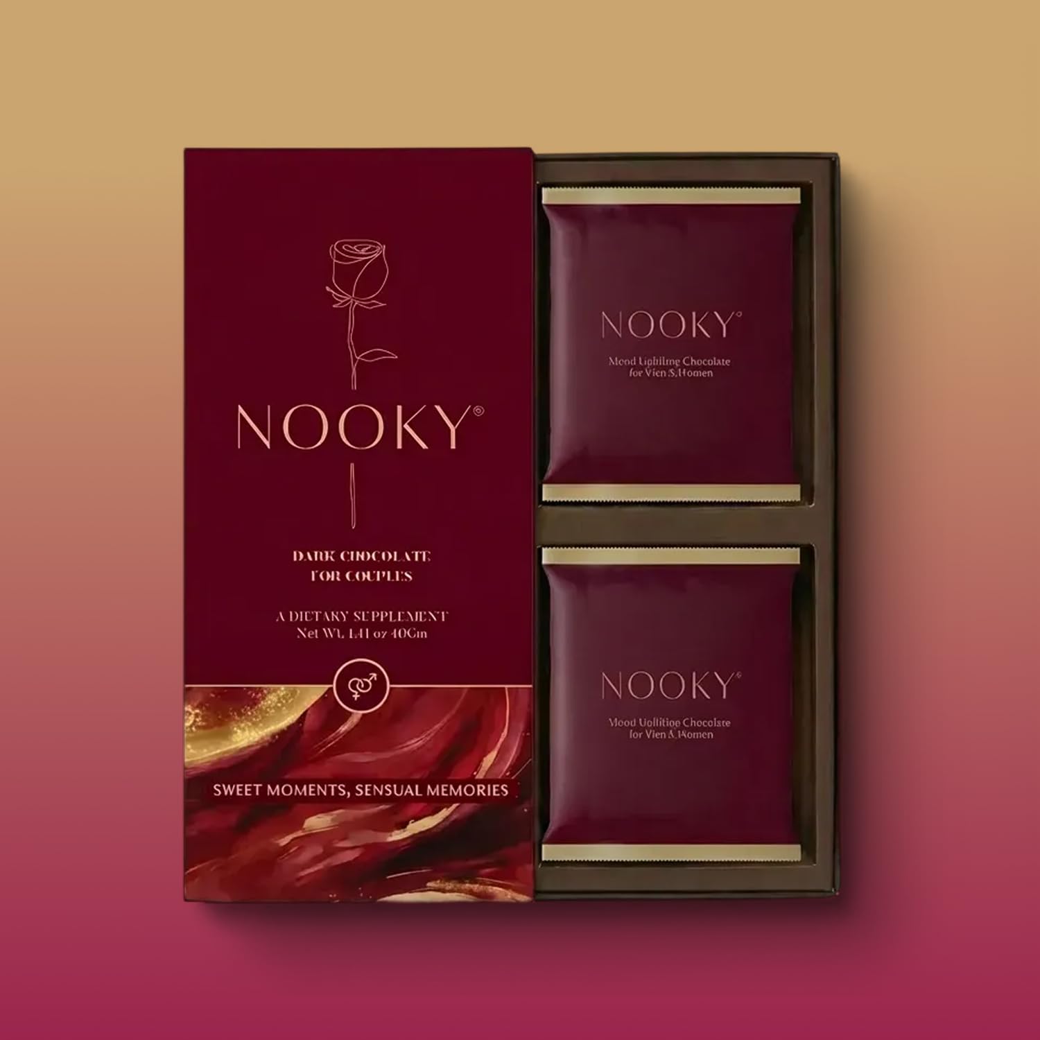 Nooky gift-ready packaging for couples and special occasions