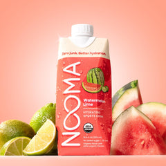 NOOMA 12-pack display highlighting keto-friendly organic electrolytes for daily hydration