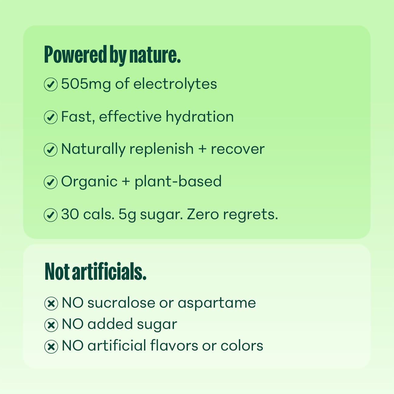 NOOMA Organic Electrolyte chocolate mint label graphic communicates organic promise