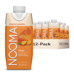 NOOMA Organic Electrolyte Mango bottle ready for workouts and precise hydration
