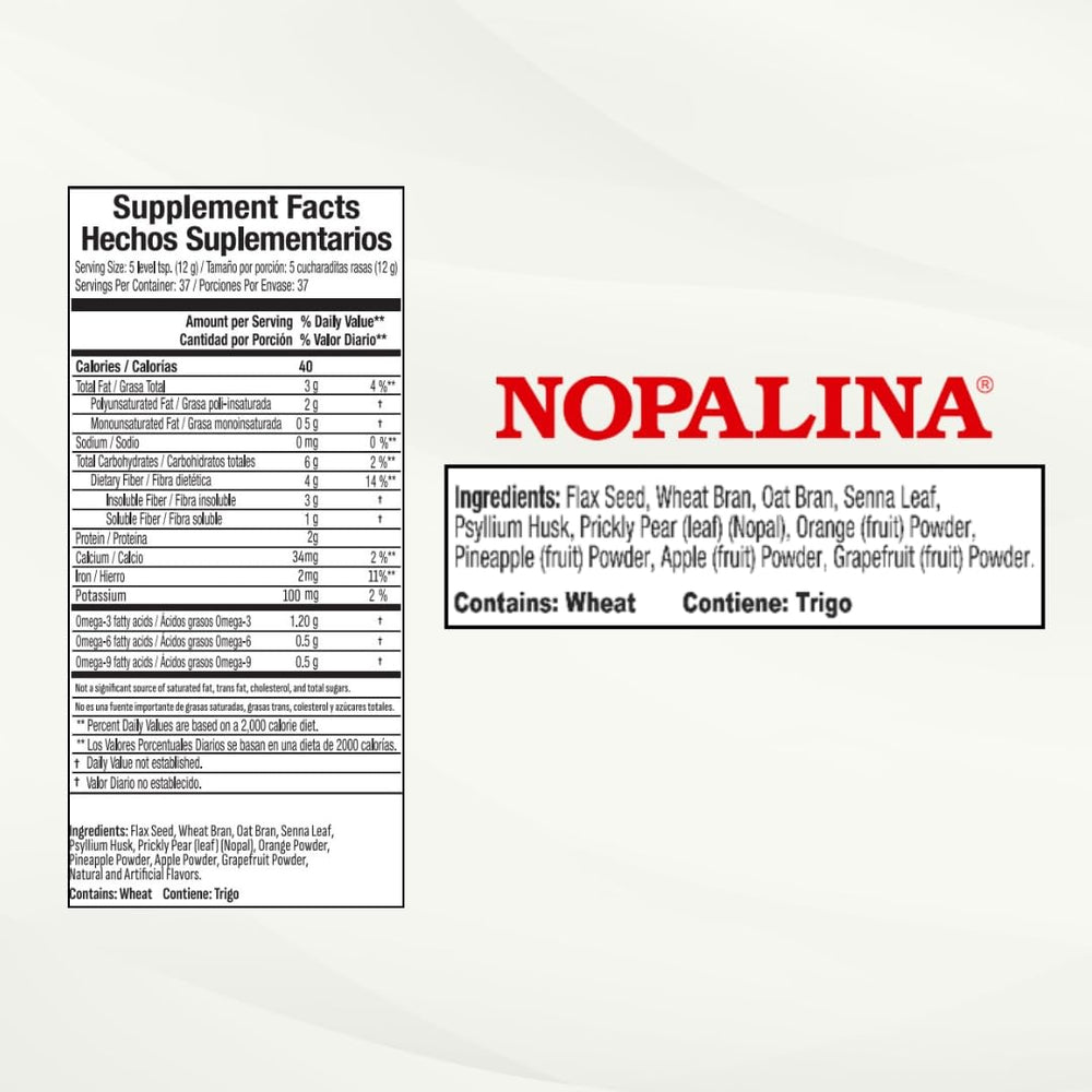 Nopalina packaging highlighting natural plant-based fibers