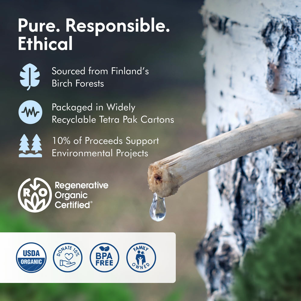 Nordic Tree Water electrolytes and minerals image highlights mineral balance
