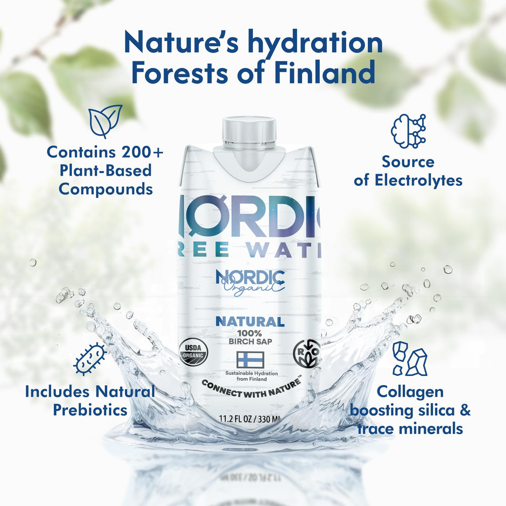 Nordic Tree Water forest harvest image shows pristine Finnish birch sources