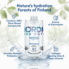 Nordic Tree Water forest harvest image shows pristine Finnish birch sources