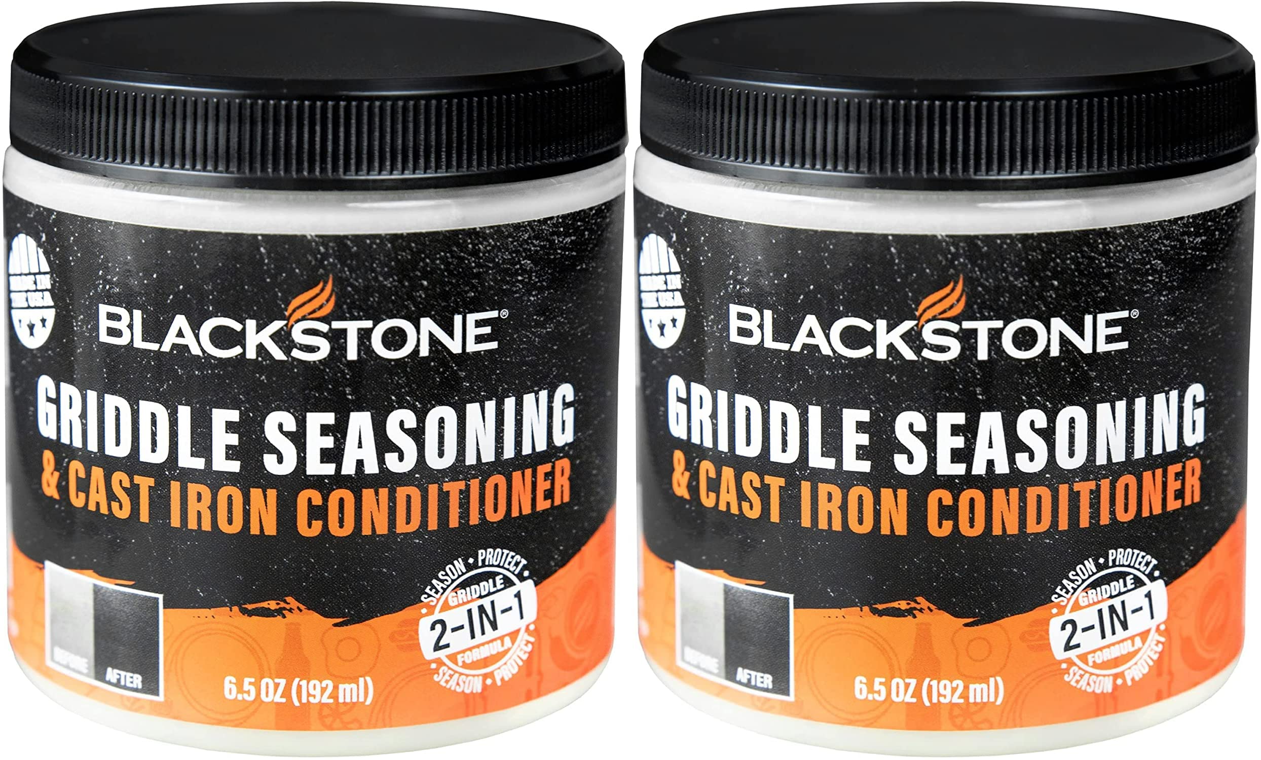 North Atlantic Imports Inc Blackstone griddle seasoning bottle pour supports rust prevention and smooth release.