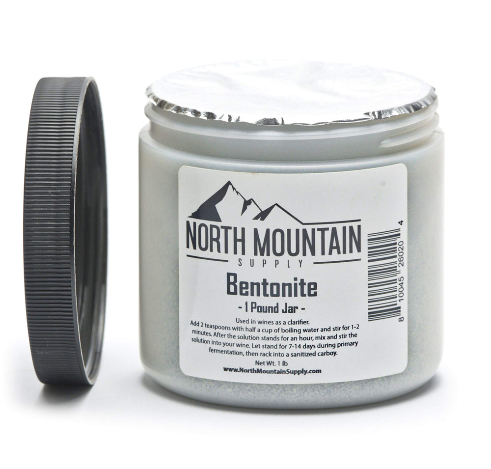 North Mountain Supply bentonite clay tamper-seal jar for freshness