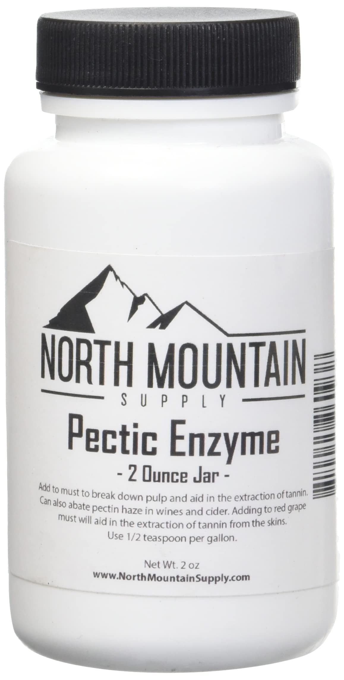 North Mountain Supply Pectic Enzyme jar front view for wine and cider use