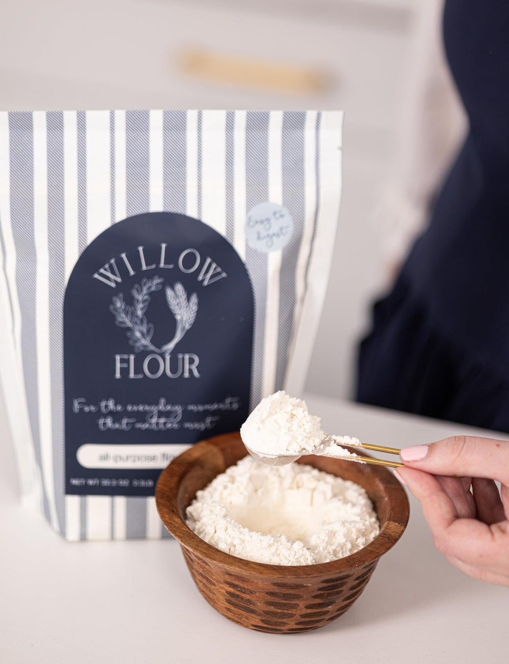 Dough proofing with Willow Flour shows airy rise and even crumb.