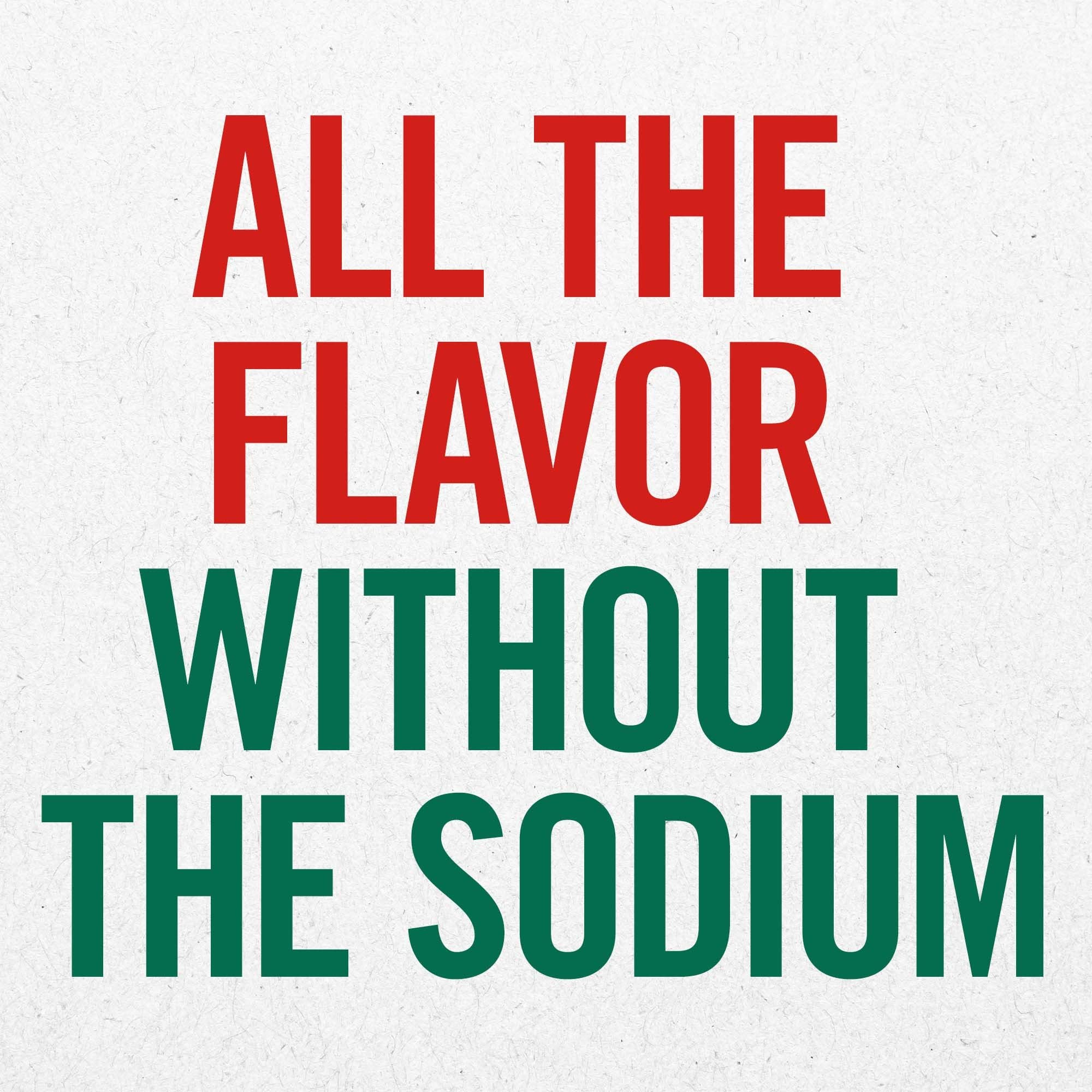 NoSalt nutrition facts panel emphasizes sodium-free formula for mindful eating.