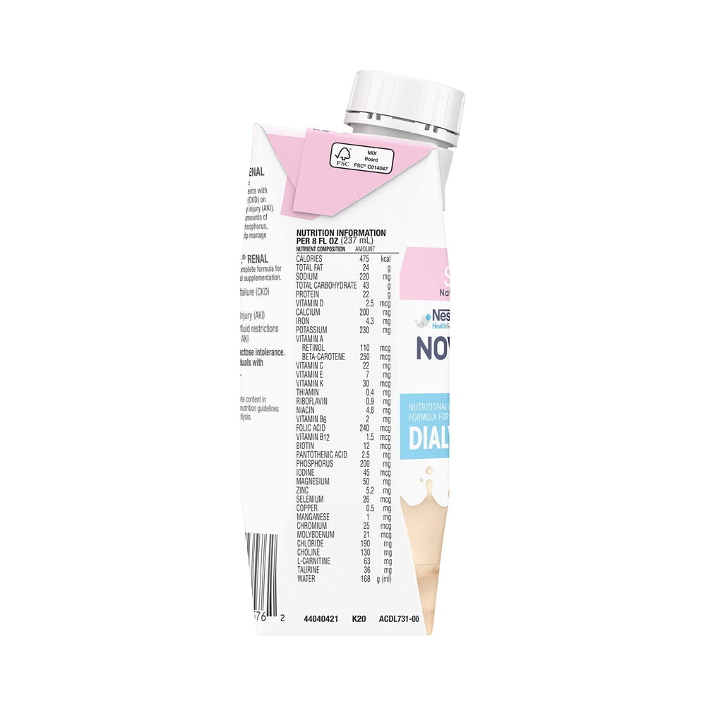 NovaSource Renal 24-count carton on shelf for renal nutrition.