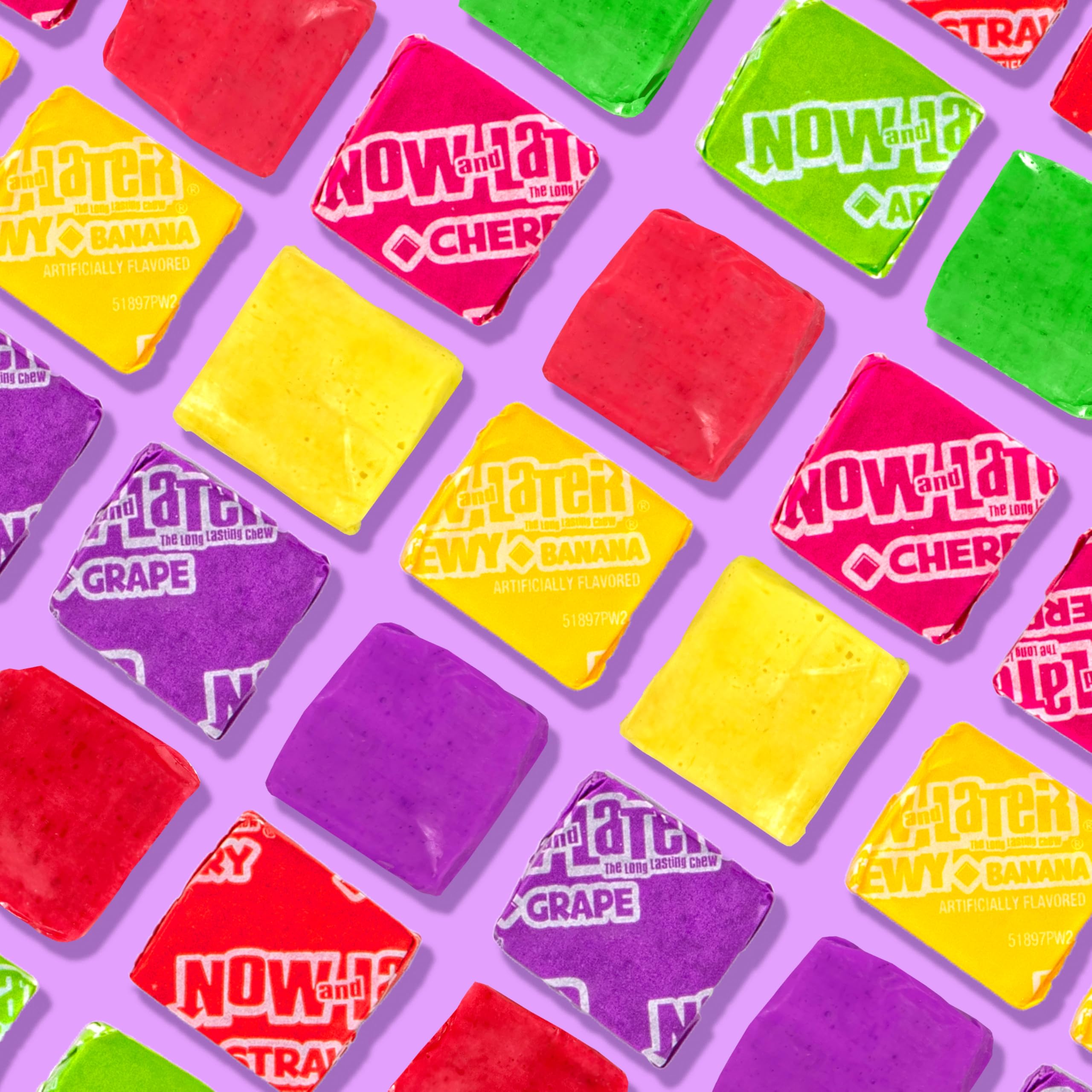 Now and Later apple flavor close-up, bright and tangy notes