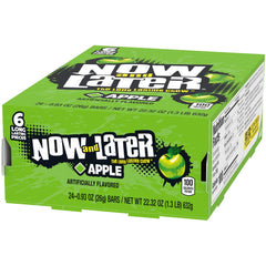 Now and Later apple taffy bulk pack, ideal for parties or lunchboxes
