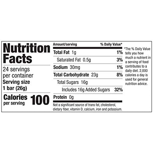 Now and Later banana bars, individually wrapped pieces, convenient for sharing.