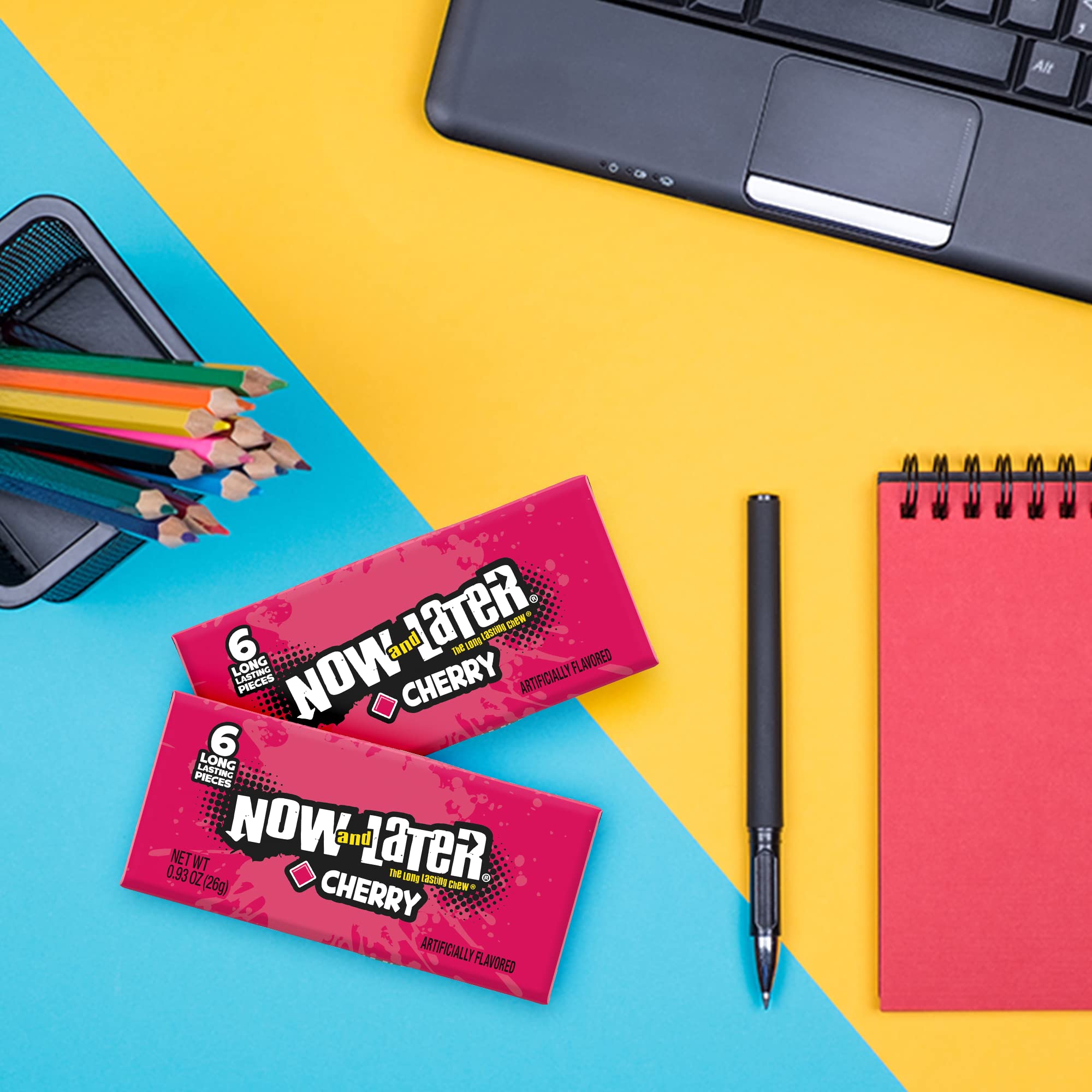 Now and Later cherry flavor profile, bold taste in every bite.