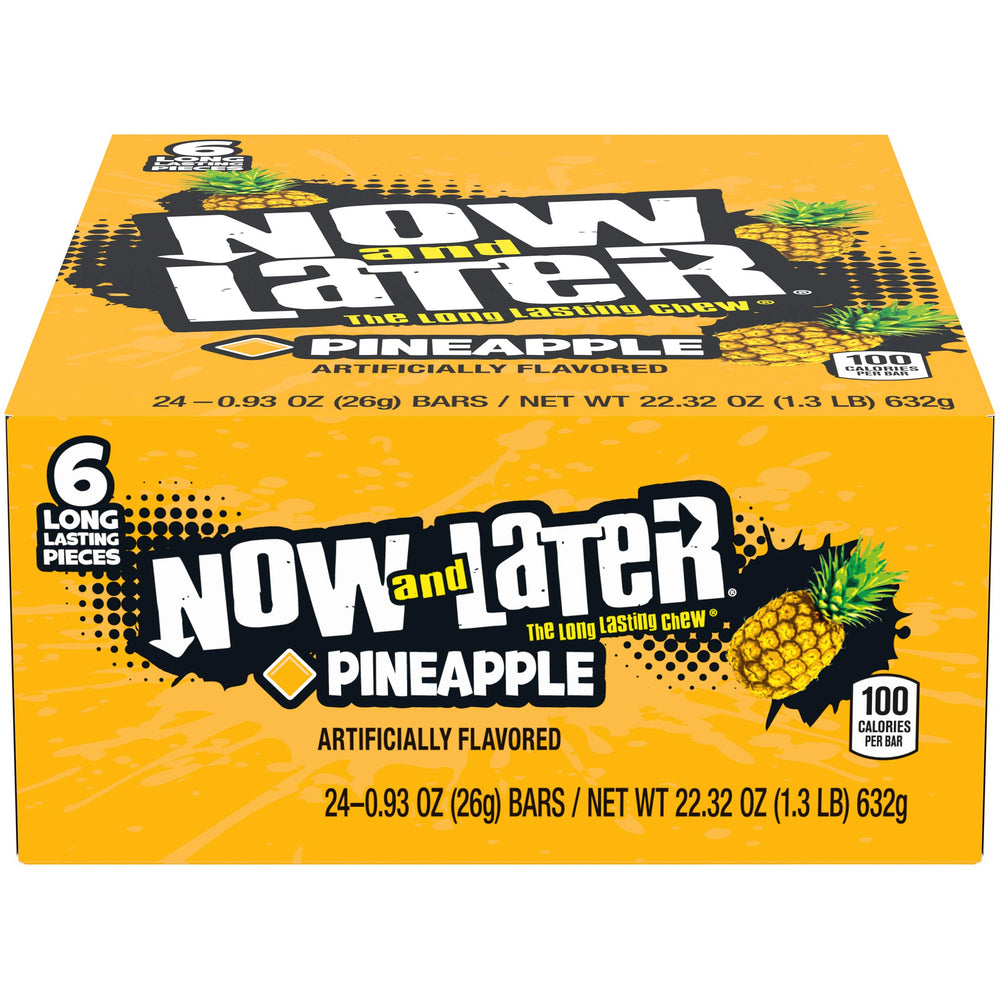 Now and Later individually wrapped pieces for on-the-go snacking.