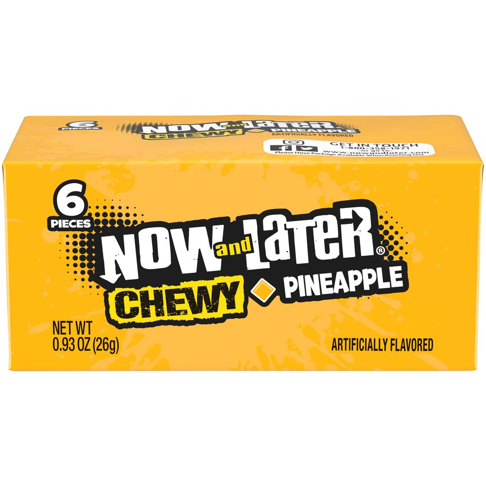 Now and Later retro packaging evokes timeless candy appeal.