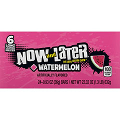 Bite-size Now and Later Watermelon pieces highlight long-lasting chew