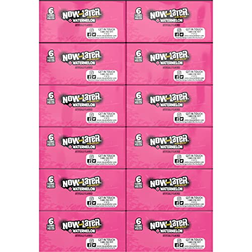 Inside view of Now and Later Watermelon pack with 144 pieces