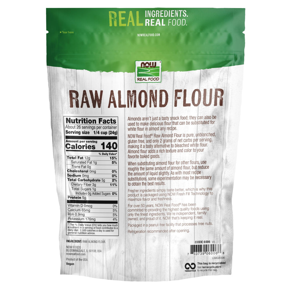 NOW Foods Almond Flour raw powder: gluten-free base for paleo recipes