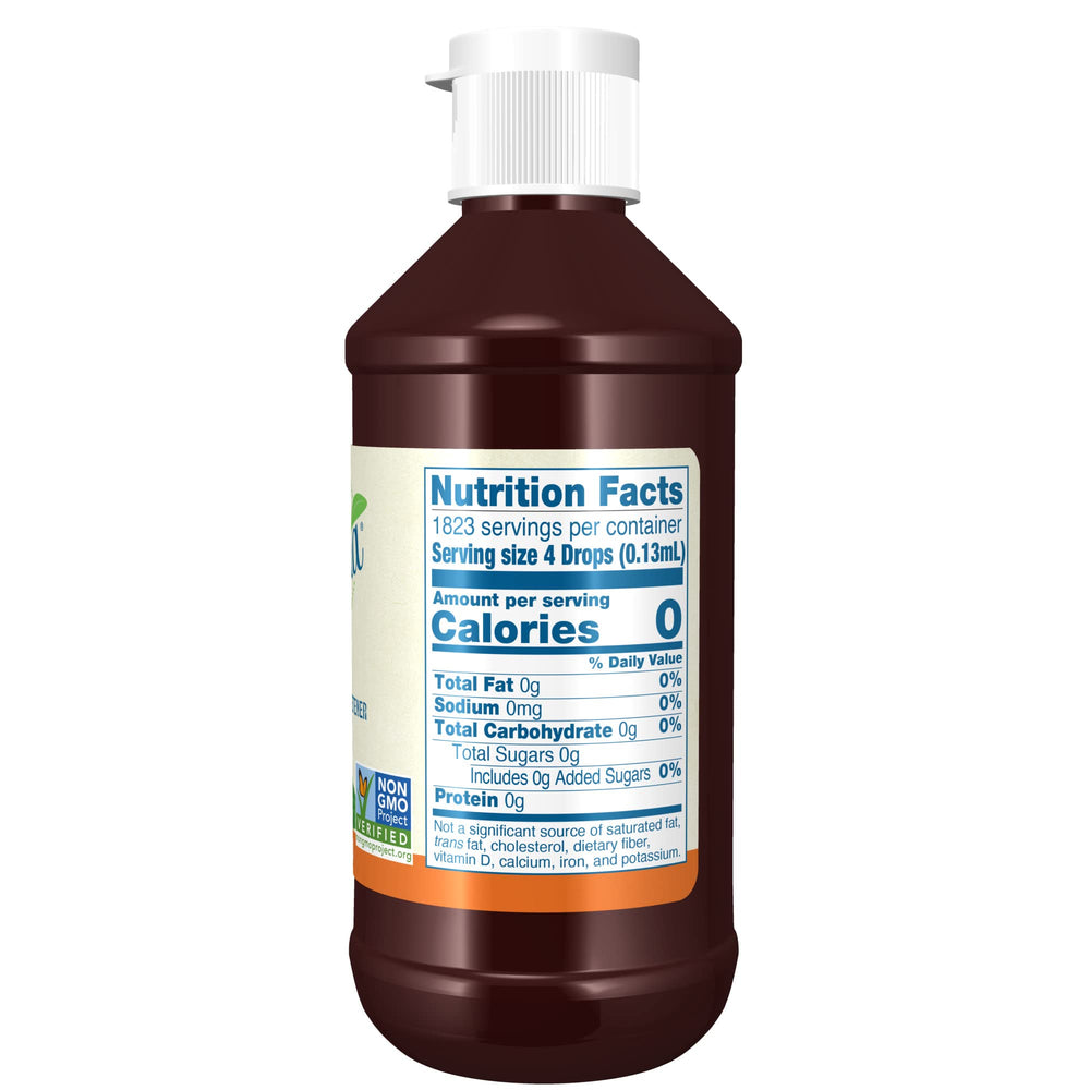 BetterStevia Liquid being poured from bottle for quick sweetness
