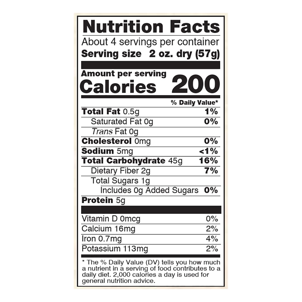 NOW Foods Living Now rotini uncooked showcases four simple ingredients: rice, cauliflower, quinoa, amaranth.