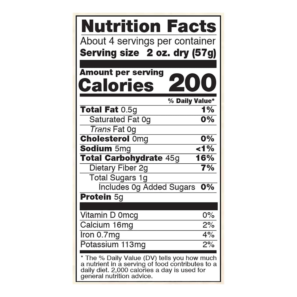 NOW Foods Living Now rotini uncooked showcases four simple ingredients: rice, cauliflower, quinoa, amaranth.