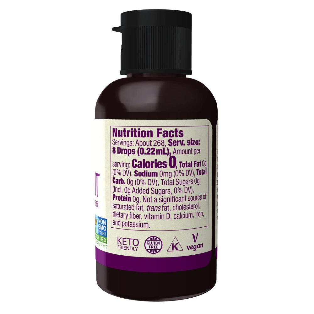 NOW Foods Monk Fruit Liquid dropper for precise sweetness in drinks