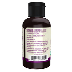 NOW Foods Monk Fruit Liquid label highlighting organic, non-GMO quality