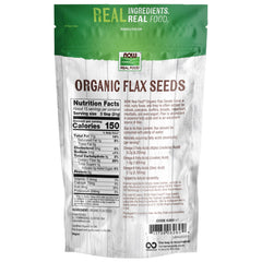 NOW Foods Organic Flax Seeds in yogurt bowl demonstrate fiber boost