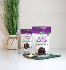 NOW Foods Slender Zero pouring glass showing beverage sweetening potential.