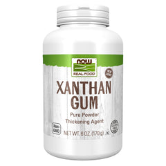 NOW Foods Xanthan Gum pure powder in a jar for smooth, stable sauces.