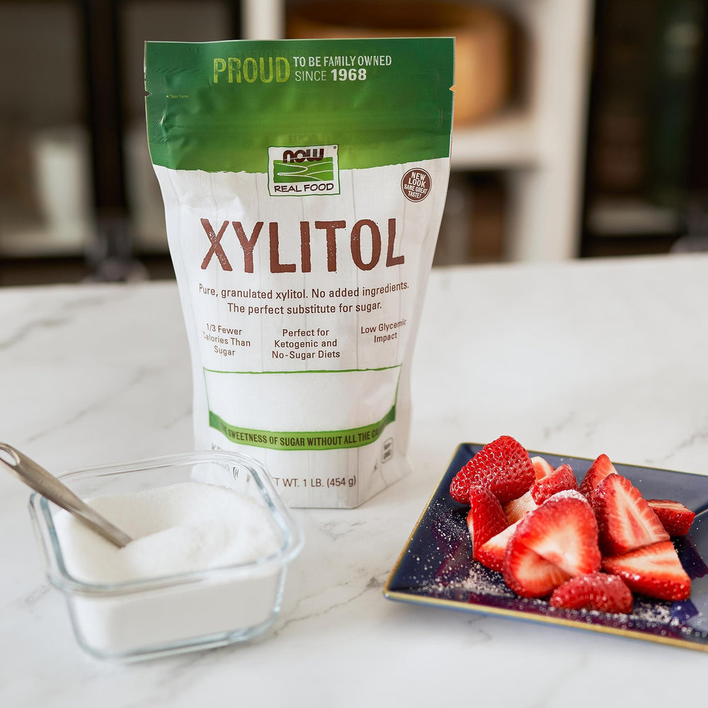 NOW Foods Xylitol crystals, low glycemic impact for desserts and drinks