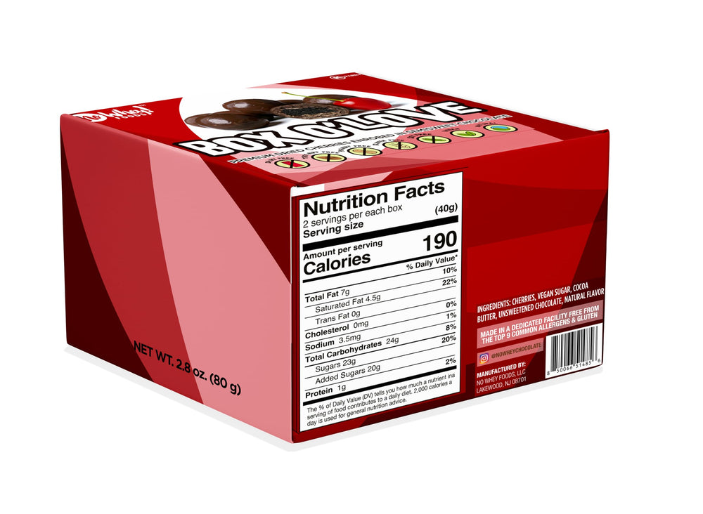 No Whey! Box o’ Love gift packaging showcases a vegan, allergen-friendly treat.