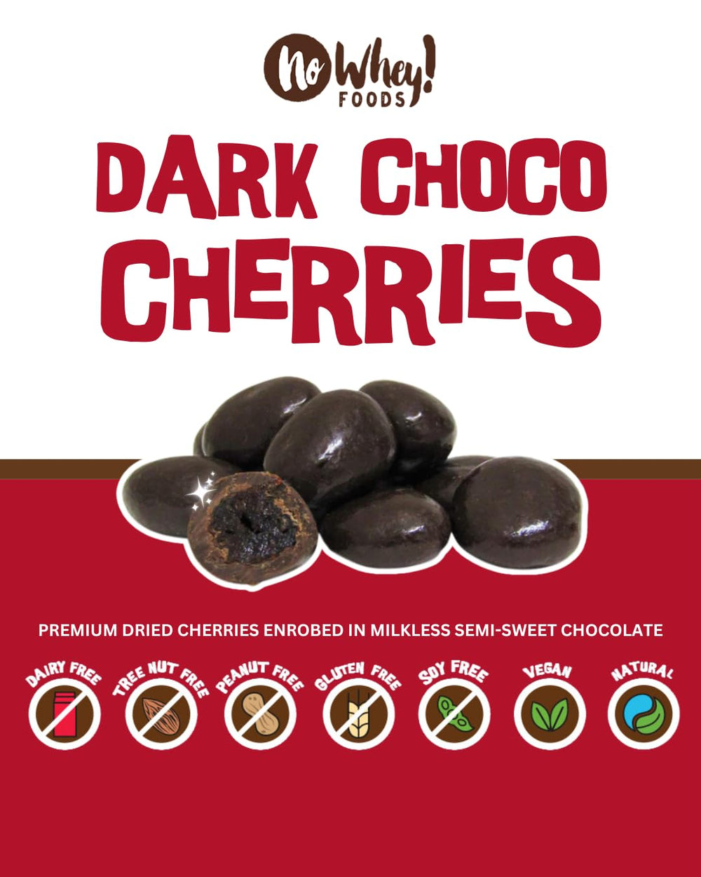 Individual No Whey! Foods chocolate portions, ideal for on-the-go snacking.
