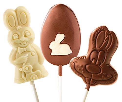 No Whey! Foods Easter Bunny Lollipop – vegan chocolate for allergy-friendly celebrations.