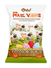 No Whey! Foods mini chocolate PeaNOT Easter eggs with dairy-free shell and creamy center.