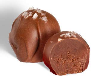 No Whey! Foods Grand Marnier truffle with citrus notes in vegan chocolate.