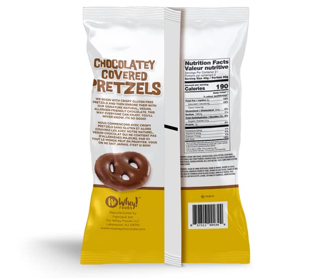 No Whey! Foods two-pack contains snack-ready pretzels for on-the-go