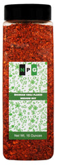 NPG Authentic Sichuan Chili Flakes bottle shows vibrant color for bold cooking