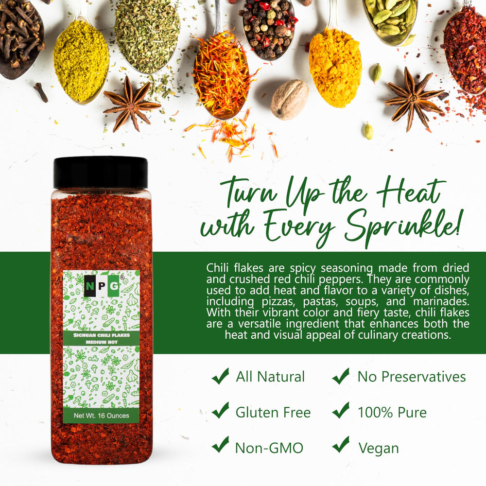 Premium hand-packed NPG flakes help ensure freshness and consistent heat