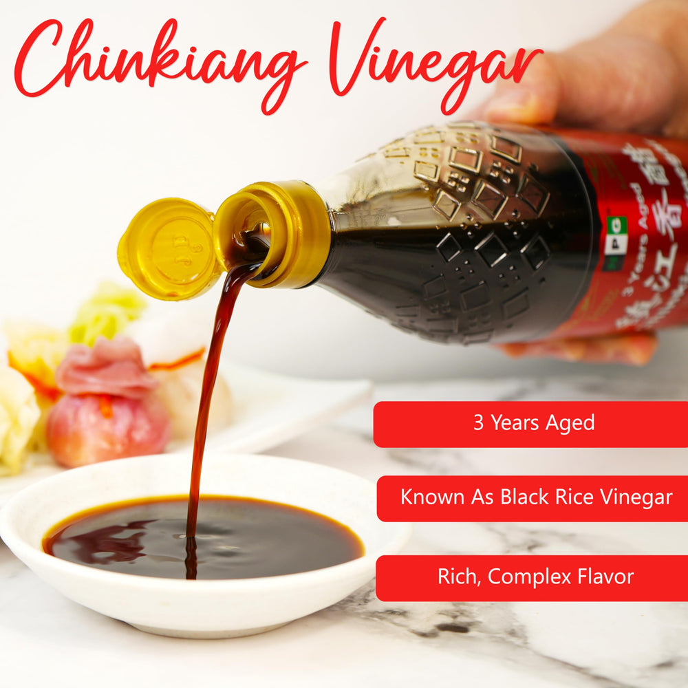 NPG Chinkiang Vinegar ingredients close-up illustrating natural fermentation.