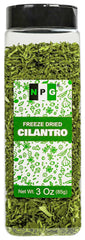 NPG freeze-dried cilantro bottle for pantry storage and quick seasoning.